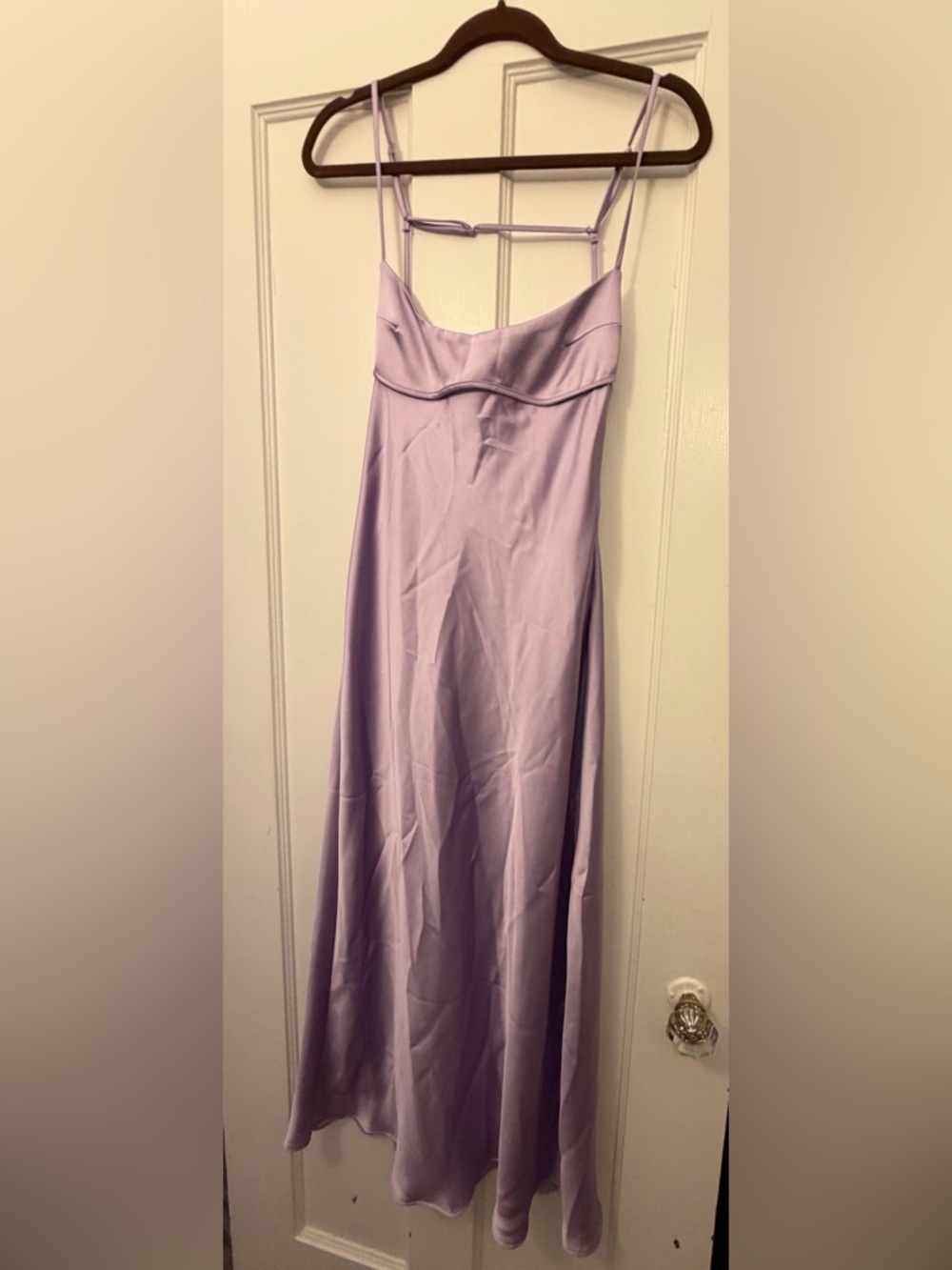 Zara Lavender Satin Slip Camisole